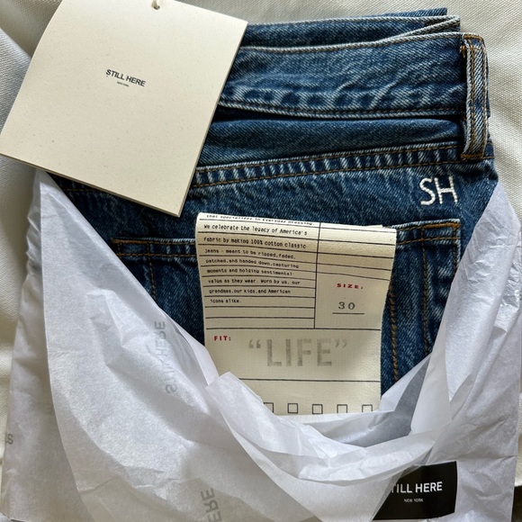 Still Here Denim - Still Here NY ‘Life’ jeans NWT